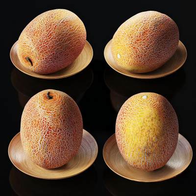 现代哈密瓜水果